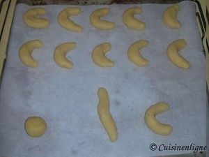 Croissants sablés aux amandes