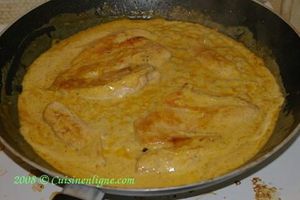 Escalope de poulet à l'orange et à la cannelle
