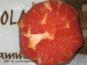Papillote de filet de limande au pamplemousse