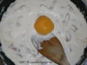 Pâte carbonara