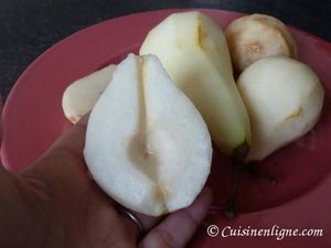 Poires au sirop