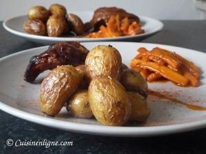 Pommes de terre grenailles à l'ail et au thym
