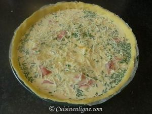 Quiche au chèvre et à la ciboulette