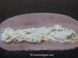 Roulés au jambon et fromage frais
