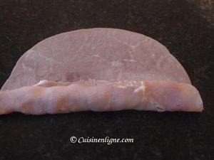 Roulés au jambon et fromage frais