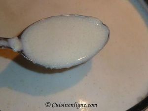 Semoule au lait à la fleur d'oranger