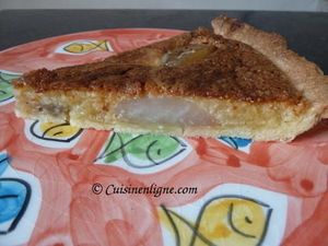 Tarte amandine aux poires