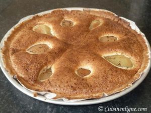 Tarte amandine aux poires