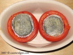 Tomates grillées au chèvre